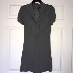 Gray short sleeve sweater dress